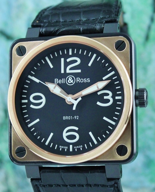 (image for) Bell & Ross Aviation Heritage Rose Gold & Carbon 46mm / BR01-92